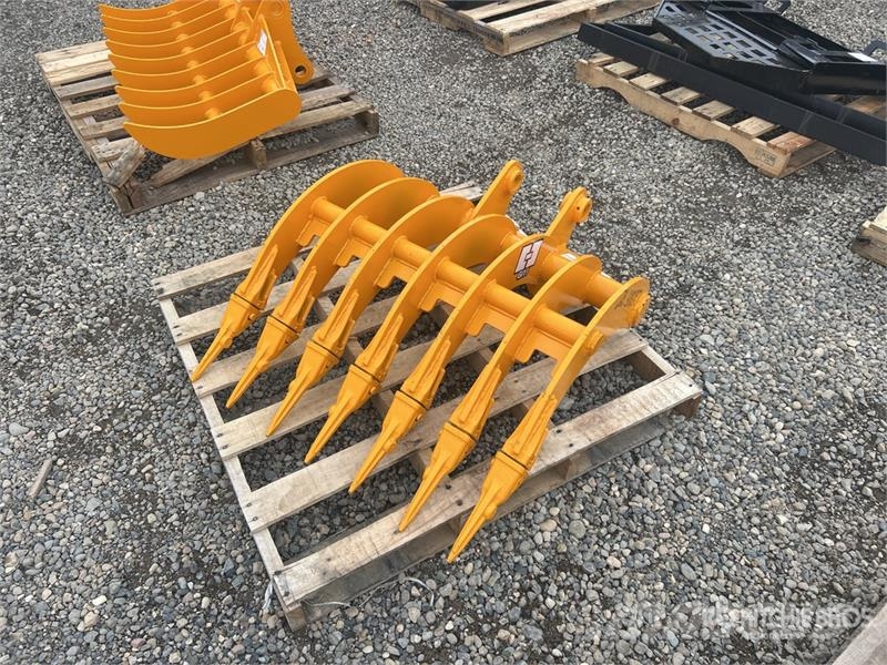 GIYI 32 in Excavator Rake - Fits Cat 305 (Unused) Vaalutid ja kaarutid