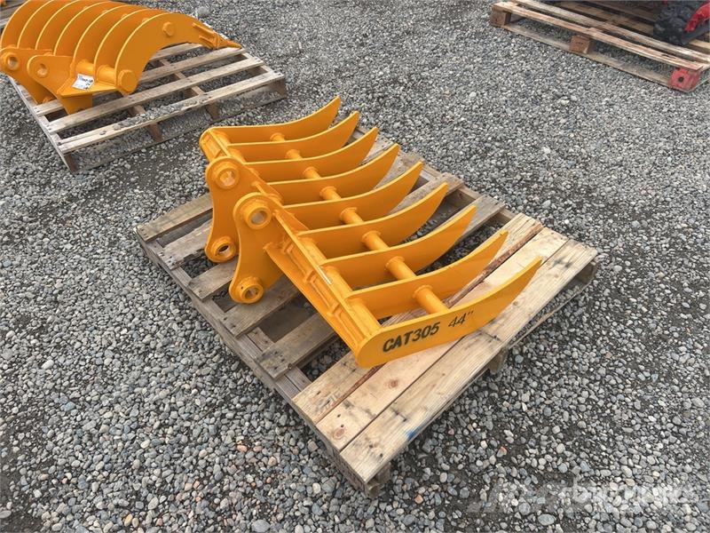 GIYI 44 in Excavator Rake - Fits Cat 305 (Unused) Vaalutid ja kaarutid