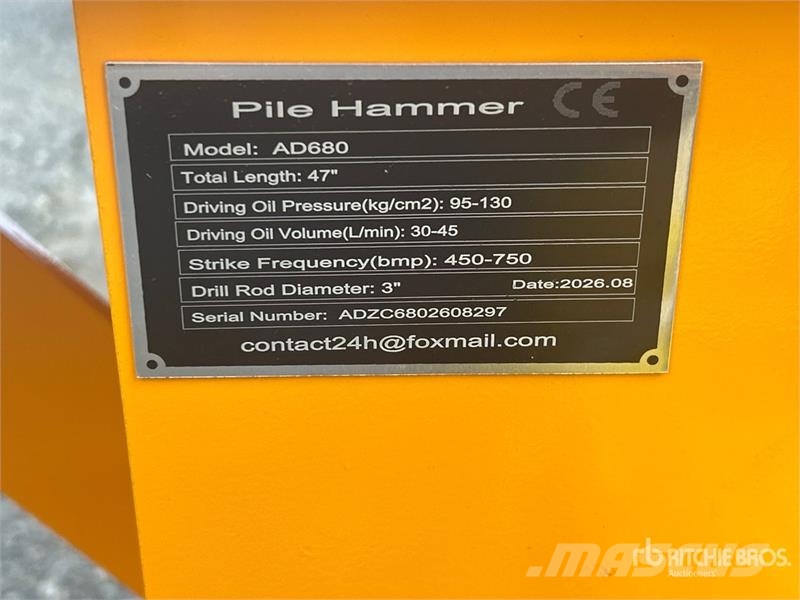 GIYI GY-AD680 Skid Steer Post Driver (Unused) Equipos de vallado