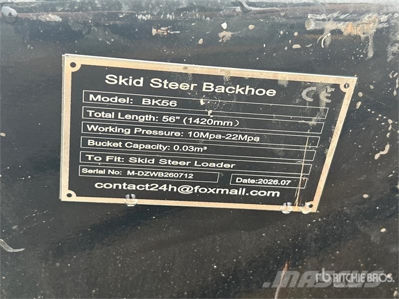 GIYI GY-BK56 56 in Skid Steer Backhoe (Unused) Kaivuulaitteet