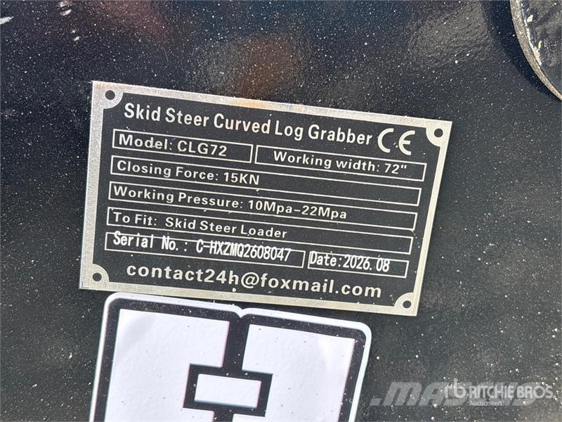 GIYI GY-CLG72 72 in Log Skid Steer Grapple (Unused Garras