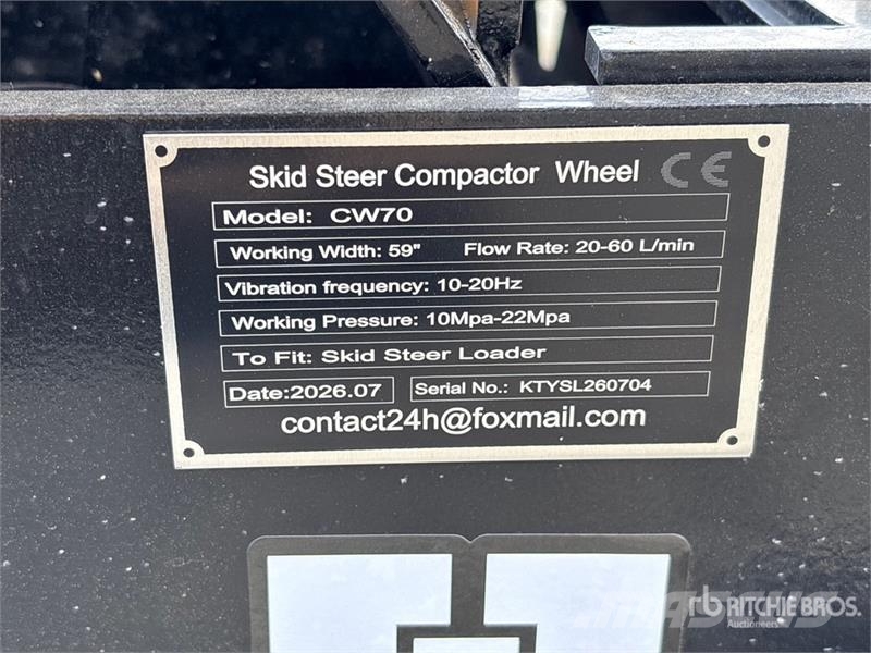 GIYI GY-CW70 59 in Padfoot Skid Steer Vibratory Ro Valce