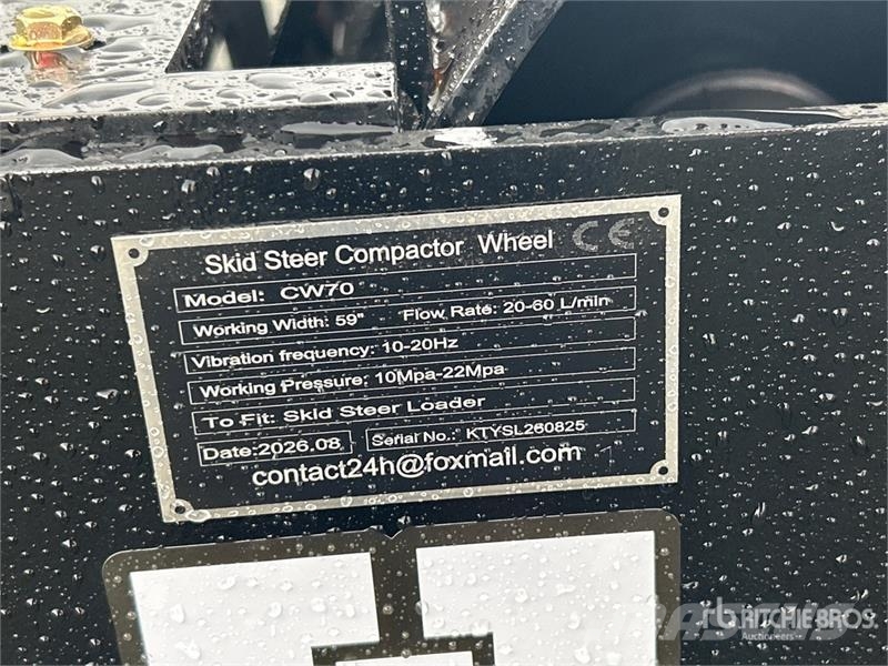  GIYI GY-CW70 59 in Padfoot Skid Steer Vibratory Ro Veltņi