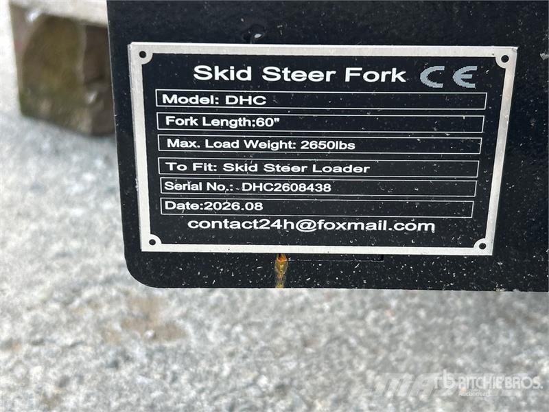 GIYI GY-DHC 59 in Skid Steer Forks (Unused) Tõstekahvlid