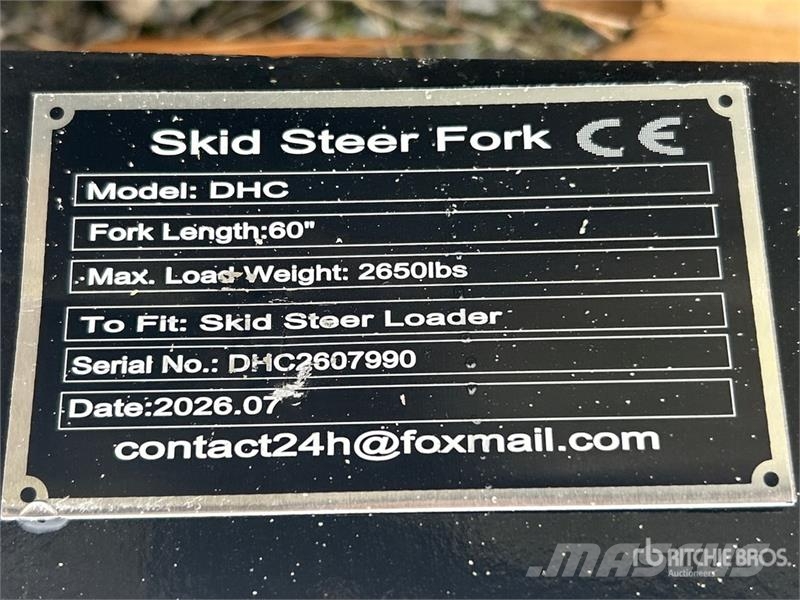 GIYI GY-DHC 59 in Skid Steer Forks (Unused) Forks