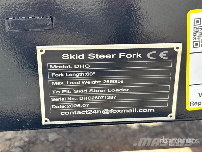  GIYI GY-DHC 59 in Skid Steer Forks (Unused) フォーク