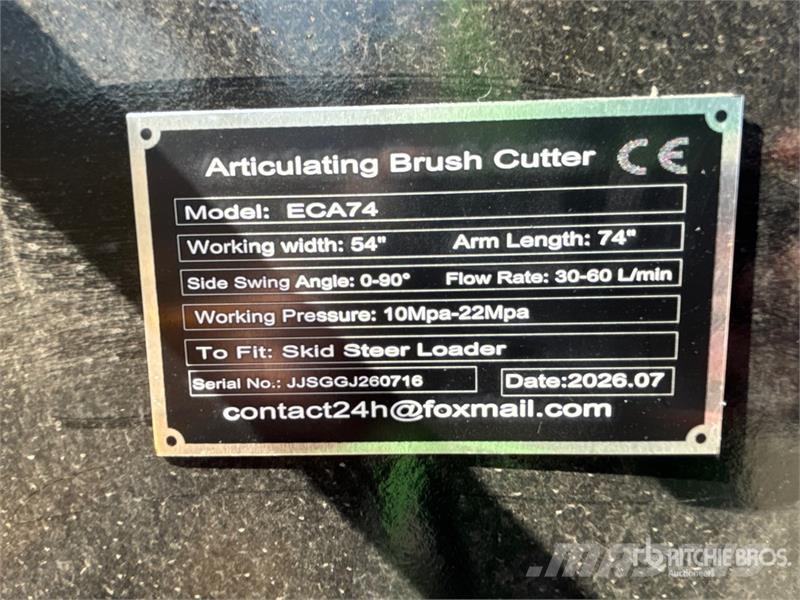  GIYI GY-ECA74 54 in Articulating Skid Steer Brush  Priključne i vučne kosilice