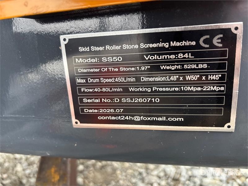 GIYI GY-HC34 31 in Roller Skid Steer Rock Picker ( Steinsammler