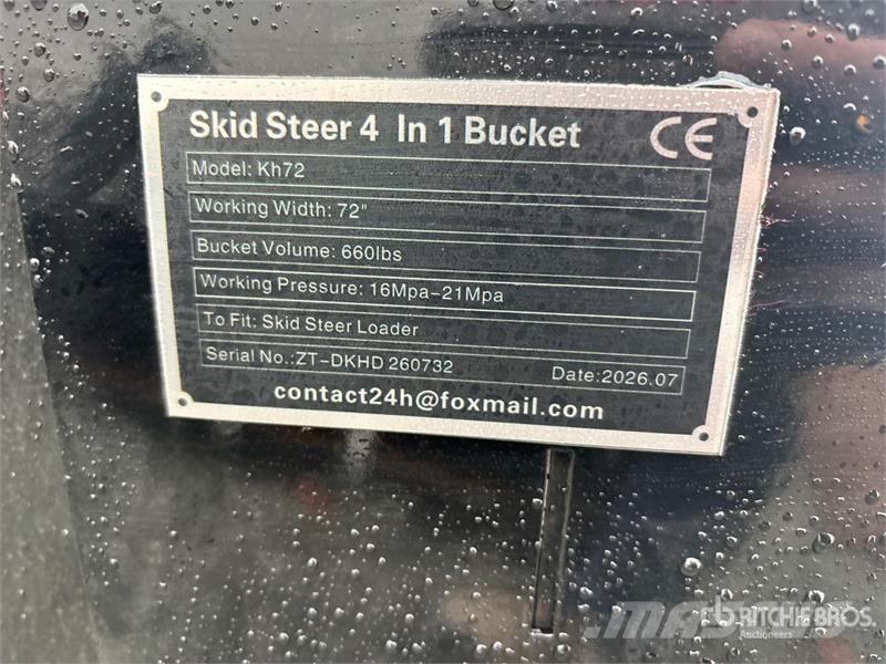  GIYI GY-KH72 70 in Multi-Purpose Skid Steer Bucket Kauhat