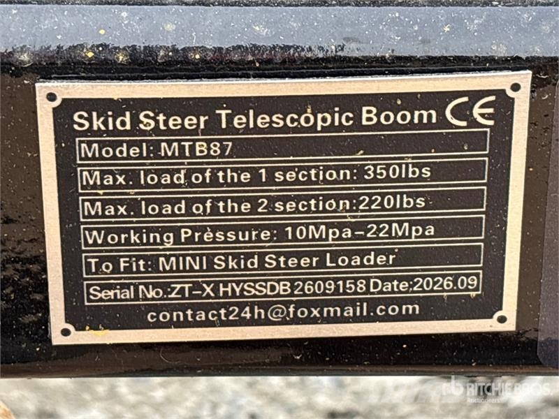 GIYI GY-MTB87 87 in Mini Telescopic Skid Steer Boo Κατασκευές - Άλλα