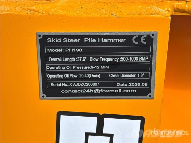GIYI GY-PH198 Mini Skid Steer Post Driver (Unused) Equipement de clôture