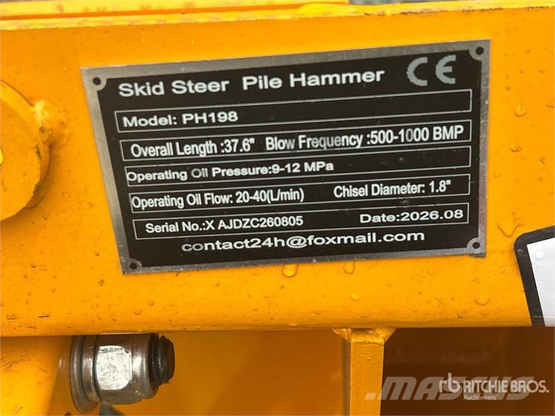 GIYI GY-PH198 Mini Skid Steer Post Driver (Unused) Fencing equipment