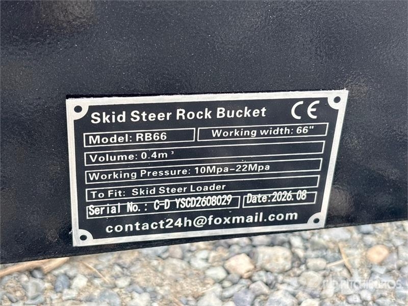 GIYI GY-RB66 68 in Rock Skid Steer Bucket (Unused) Žlice