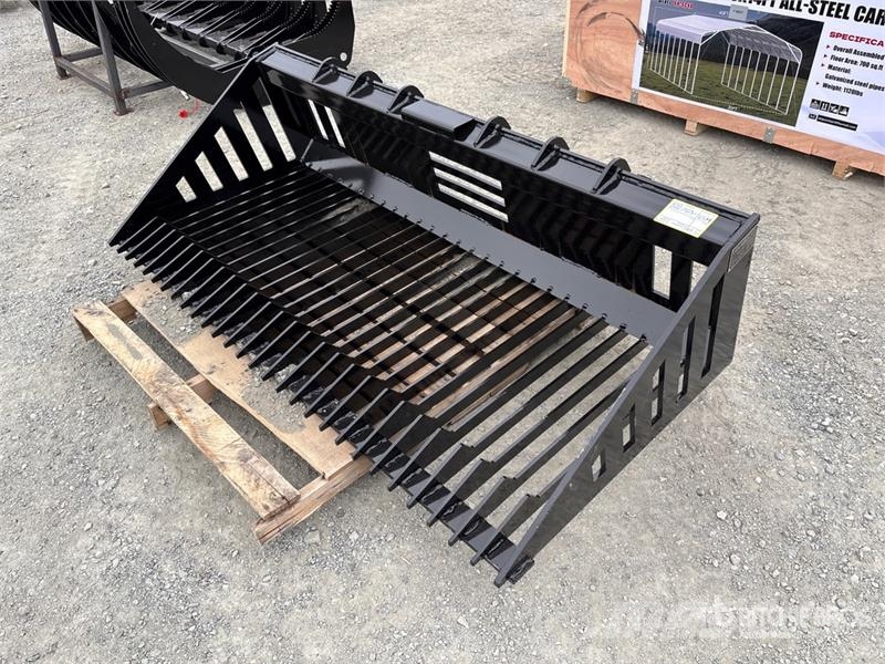  GIYI GY-RB66N 66 in Rock Skid Steer Bucket (Unused دلاء