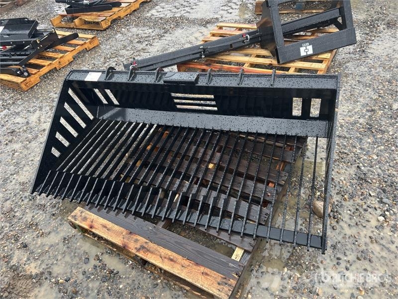  GIYI GY-RB66N 66 in Rock Skid Steer Bucket (Unused دلاء