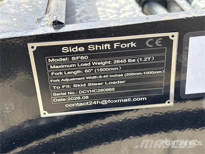 GIYI GY-SF60 60 in Skid Steer Forks (Unused) フォーク