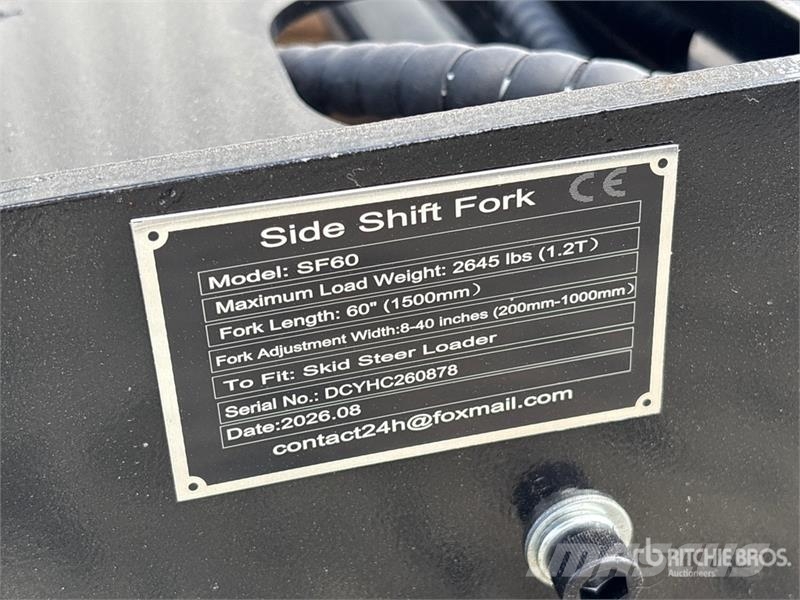 GIYI GY-SF60 60 in Skid Steer Forks (Unused) フォーク