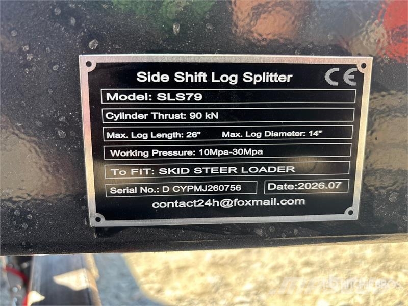GIYI GY-SLS79 25 in Skid Steer Log Splitter (Unuse Fendeuse, Scie