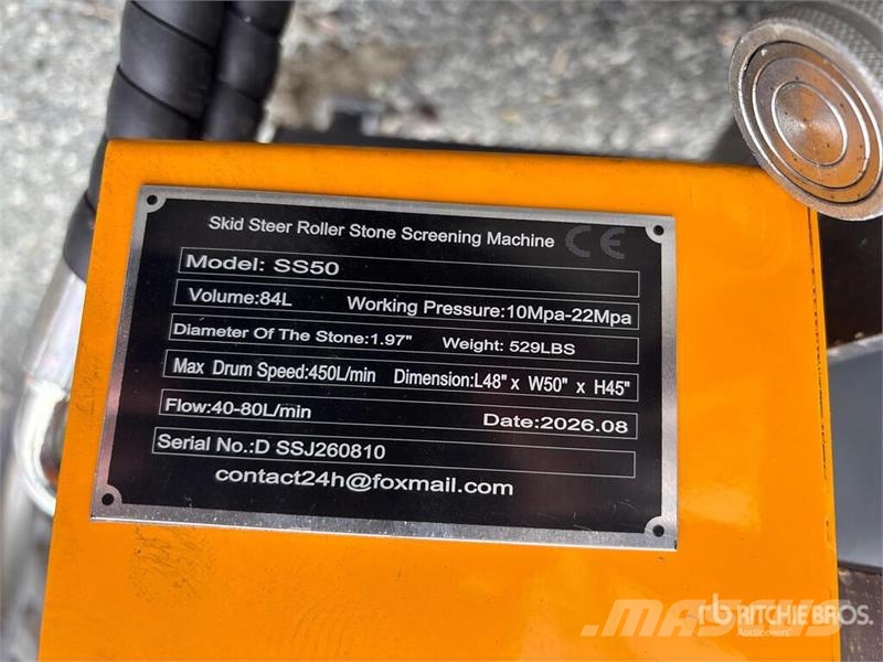 GIYI GY-SS50 30 in Skid Steer Roller Stone Screeni Other components