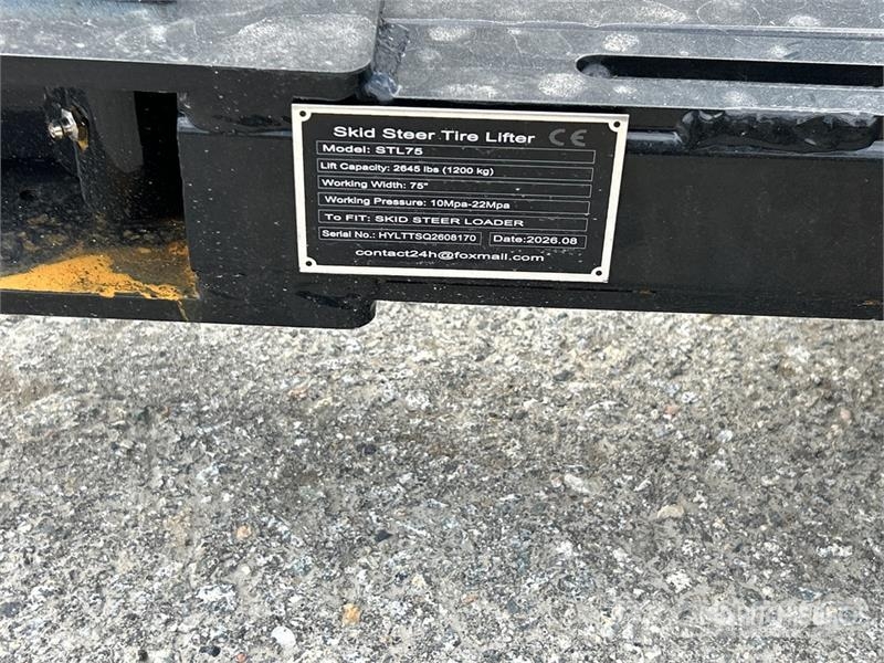 GIYI GY-STL75 75 in Skid Steer Tire Lifter (Unused Other components