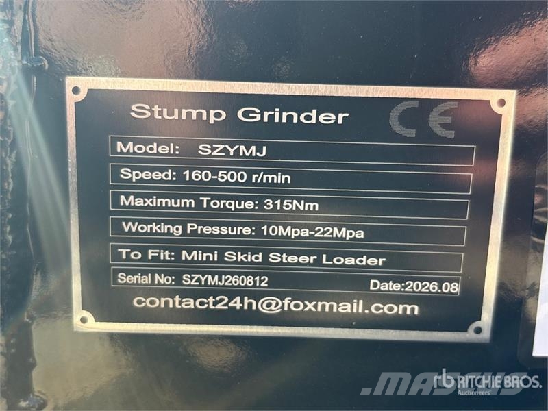 GIYI GY-SZYMJ 6 in Mini Skid Steer Stump Grinder ( Kardánhajtású ekék és Forgó-boronák