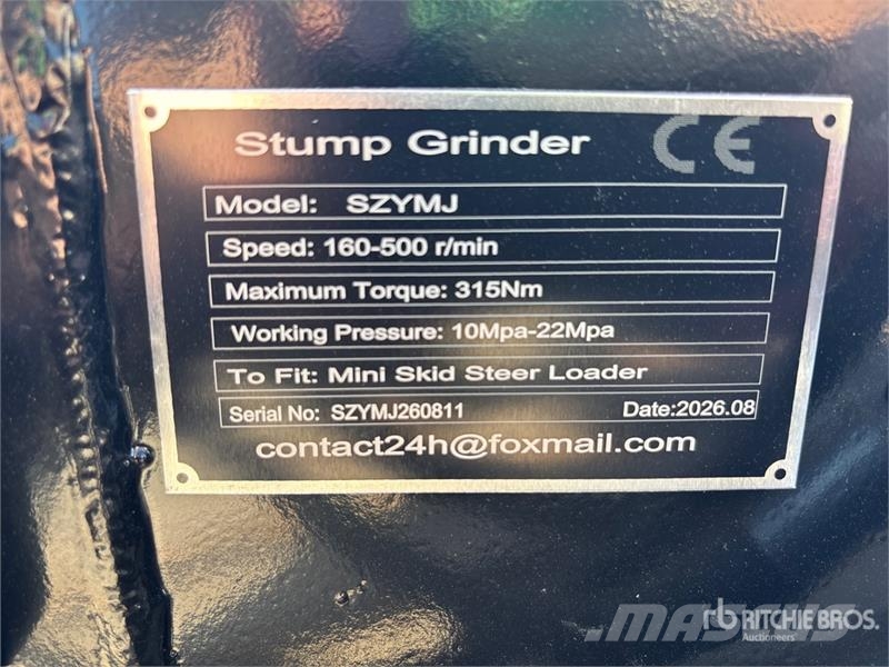 GIYI GY-SZYMJ 6 in Mini Skid Steer Stump Grinder ( Üniversal ekim makinasi