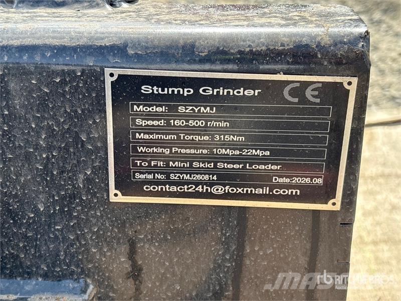 GIYI GY-SZYMJ 6 in Mini Skid Steer Stump Grinder ( Grapa si pluguri rotative