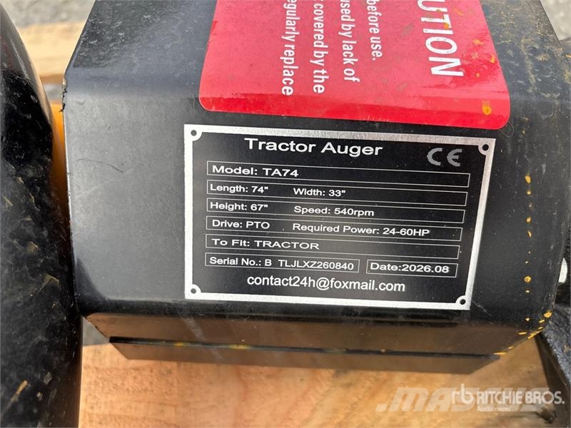  GIYI GY-TA74 8 in 3-Point Tractor Auger (Unused) Landbouw - overige