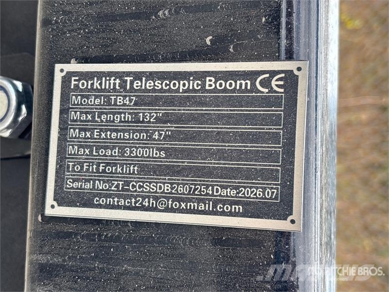 GIYI GY-TB47 132 in 3300 lb Forklift Telescopic Bo Muut kiinnitettävät lisäosat ja komponentit