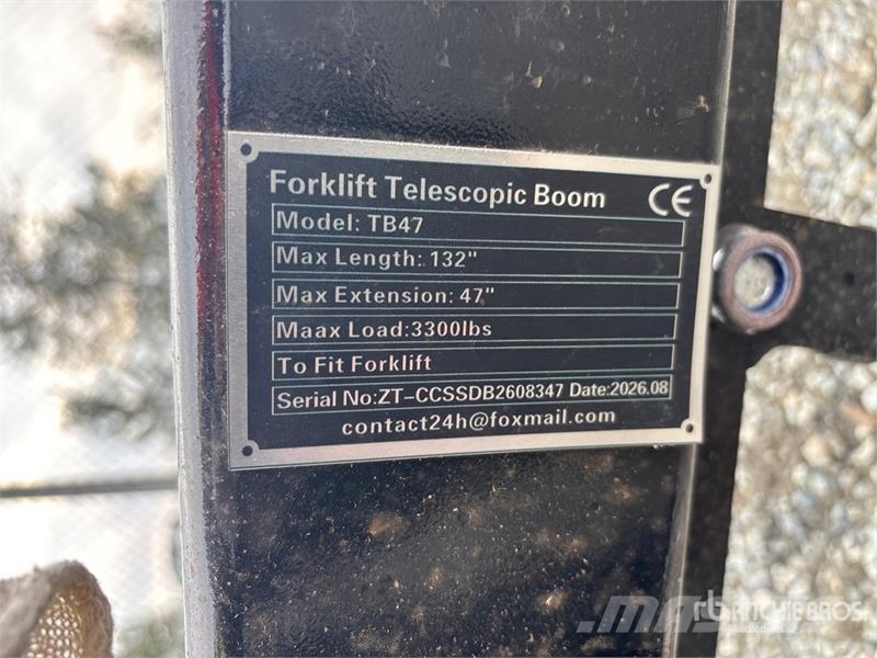 GIYI GY-TB47 132 in 3300 lb Forklift Telescopic Bo Компоненты строительной техники