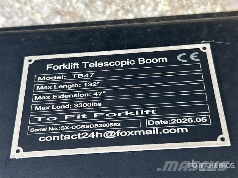 GIYI GY-TB47 132 in 3300 lb Forklift Telescopic Bo Other components