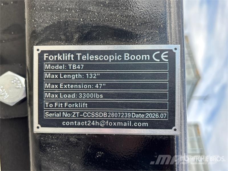 GIYI GY-TB47 132 in 3300 lb Forklift Telescopic Bo Citas sastāvdaļas