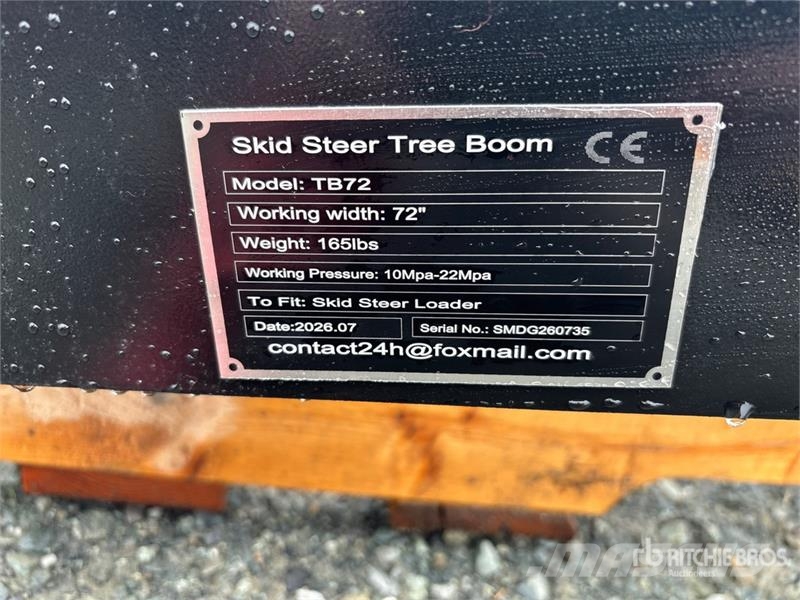  GIYI GY-TB72 72 in Skid Steer Tree Boom (Unused) Other components