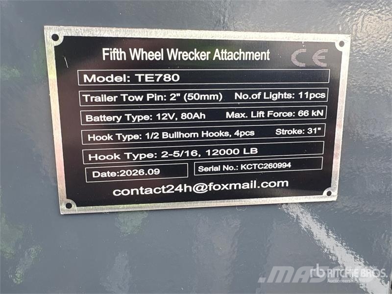 GIYI GY-TE780 Fifth Wheel Wrecker Attachment (Unus Other components