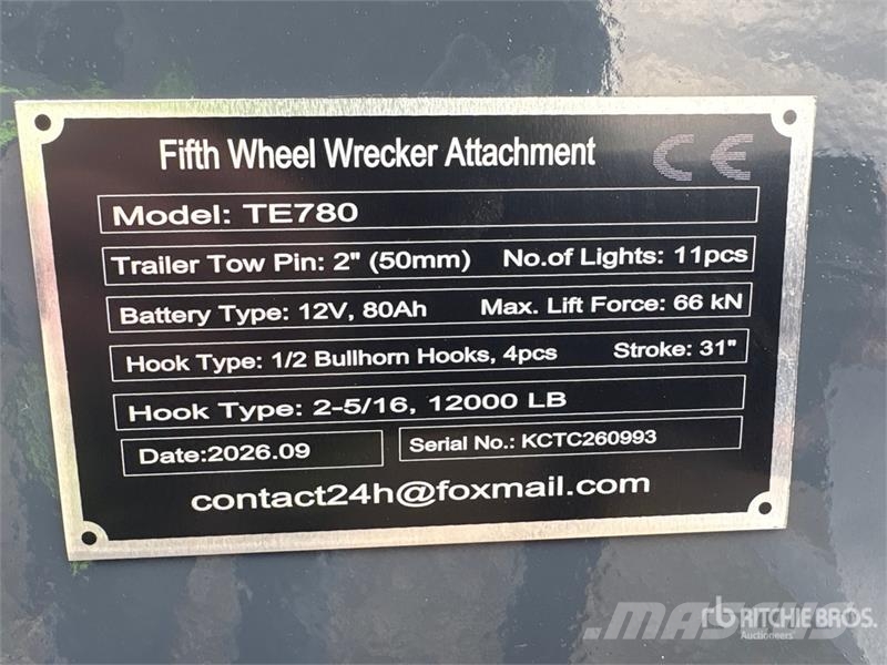 GIYI GY-TE780 Fifth Wheel Wrecker Attachment (Unus Other components