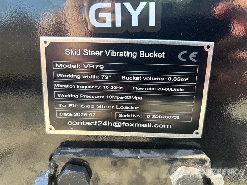 GIYI GY-VB79 73 in Vibrating Skid Steer Screening دلاء فحص