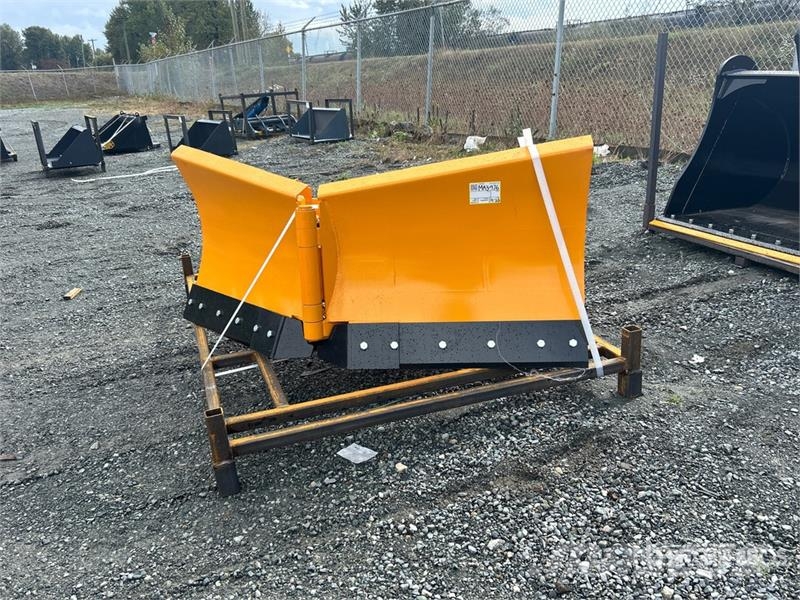 GIYI GY-VSB74 74 in V-Shaped Skid Steer Snow Blade Snow blades and plows