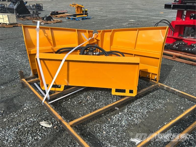 GIYI GY-VSB74 74 in V-Shaped Skid Steer Snow Blade Snow blades and plows