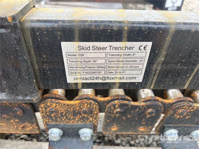 GIYI GY-X39 39 in Mini Skid Steer Trencher (Unused Канавокопачі