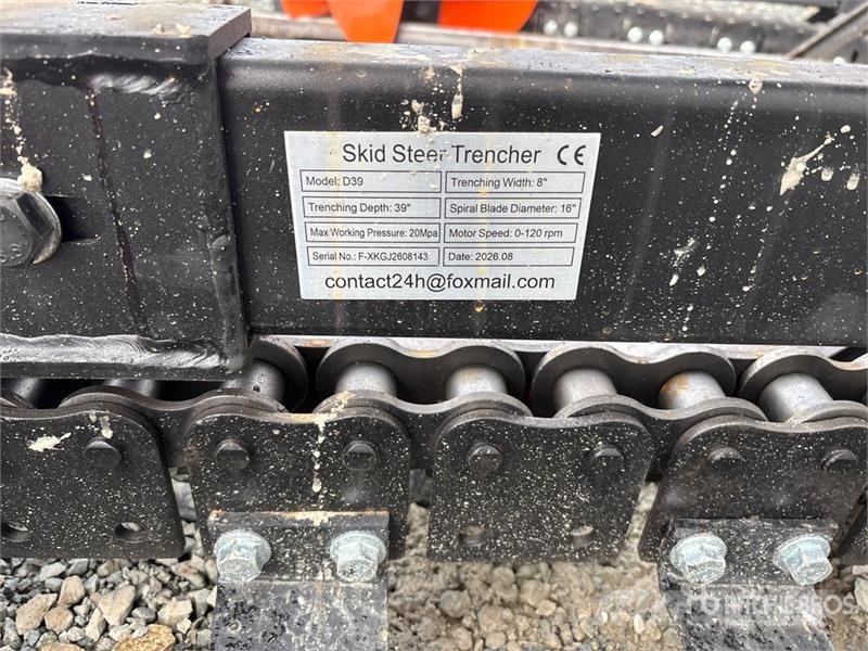  GIYI GY-X39 39 in Mini Skid Steer Trencher (Unused Sleuvengravers
