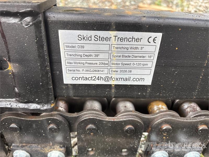 GIYI GY-X39 39 in Mini Skid Steer Trencher (Unused Sleuvengravers