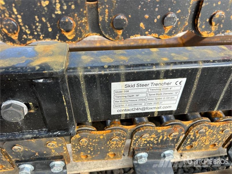 GIYI GY-X39 39 in Mini Skid Steer Trencher (Unused Rovokopači freze za kanale Trenčeri