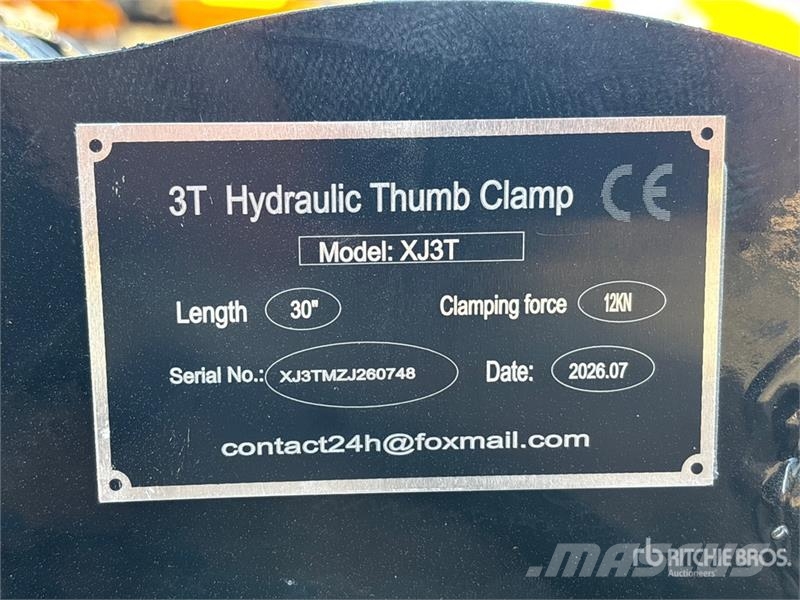  GIYI GY-XJ3T 20 in Hydraulic Excavator Thumb - Fit دلاء
