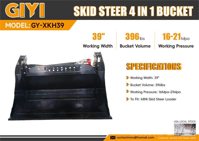 GIYI GY-XKH39 39 in Multi-Purpose Mini Skid Steer Kanalak