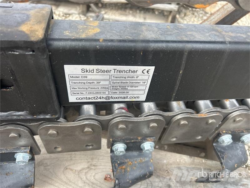 GIYI GY-Y D380 Skid Steer Trencher (Unused) Канавокопачі