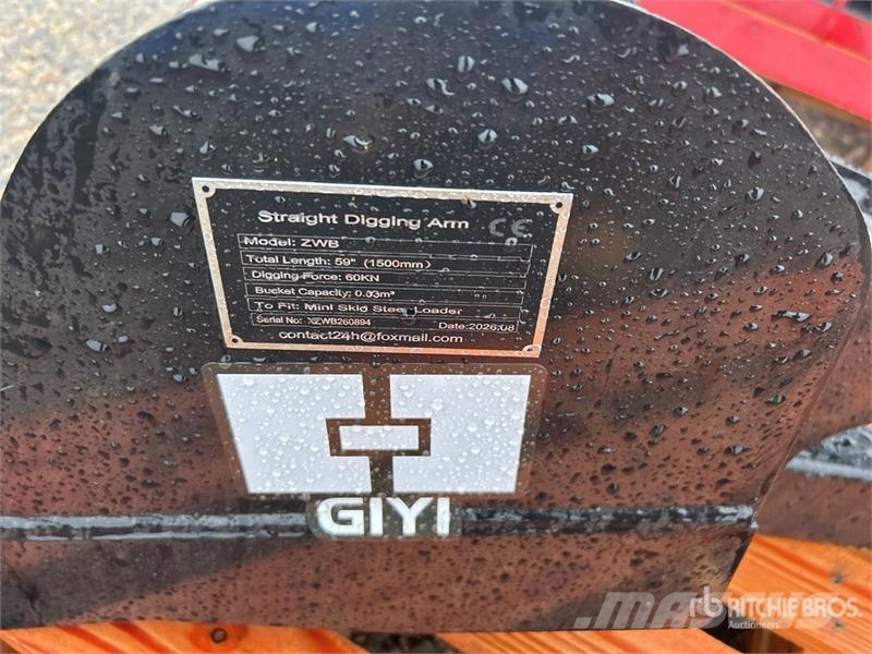  GIYI GY-ZWB 59 in Mini Skid Steer Backhoe (Unused) バックホー