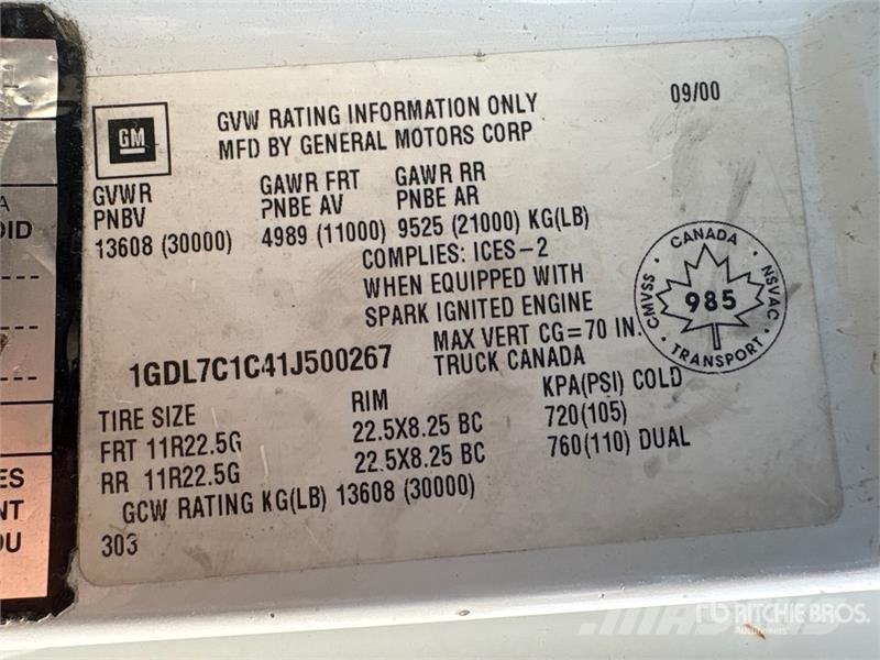 GMC T7500 Isotermos y frigoríficos
