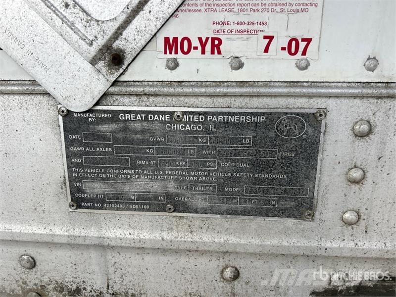 Great Dane 36 ft T/A Refrigerated Trailer Semirimorchi a temperatura controllata