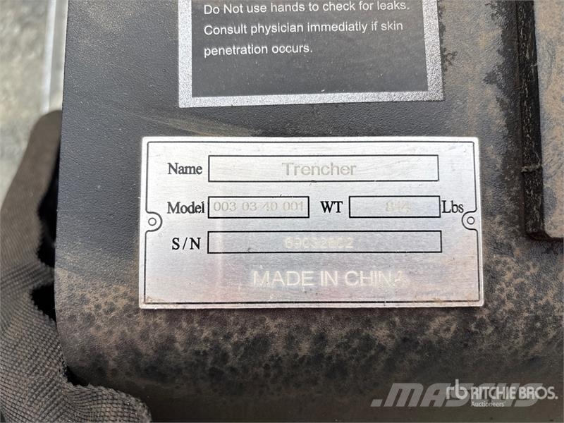 Greatbear 60 in Skid Steer Trencher (Unused) Trancheuse