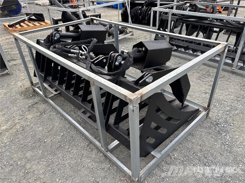  Greatbear 72 in Rock Skid Steer Grapple Bucket (Un Grapples